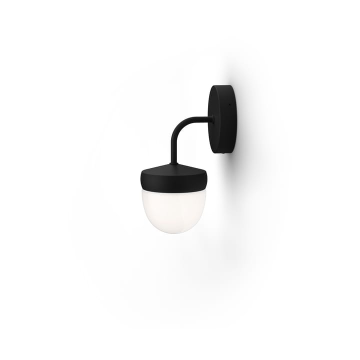 Pan wall lamp frosted 10 cm, Black Noon