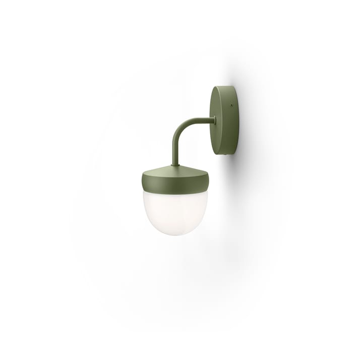 Pan wall lamp frosted 10 cm, Military green Noon