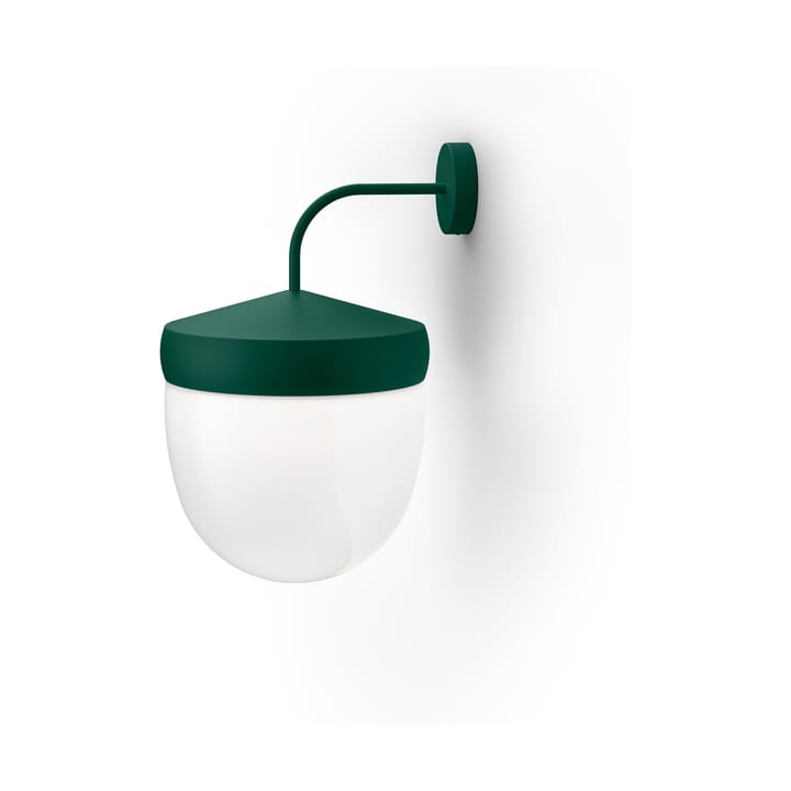 Pan wall lamp frosted 30 cm, British racing green Noon