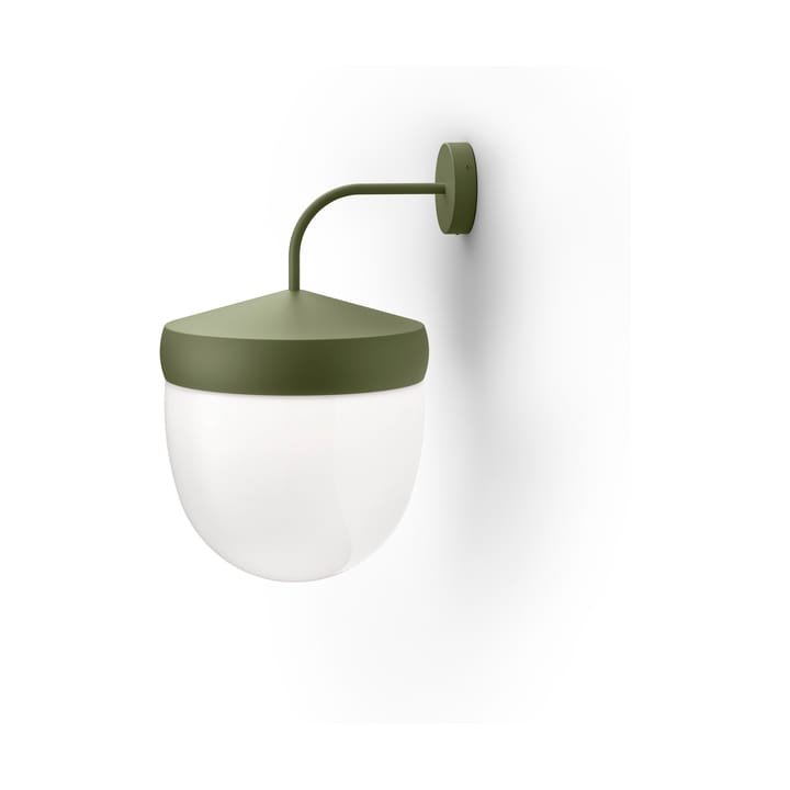 Pan wall lamp frosted 30 cm, Military green Noon