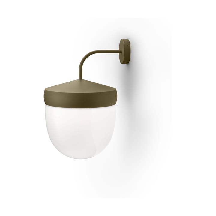 Pan wall lamp frosted 30 cm, Olive grey Noon