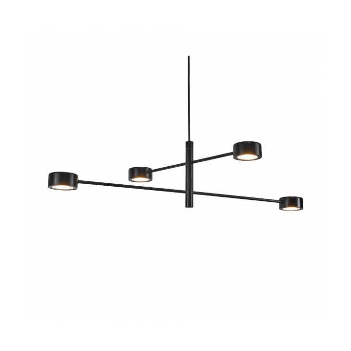 Nordlux Clyde 4 pendant ceiling lamp Ø8.5 cm Black