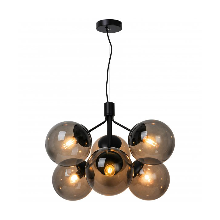 Nordlux Ivona 6 pendant ceiling lamp Ø20 cm Smoke