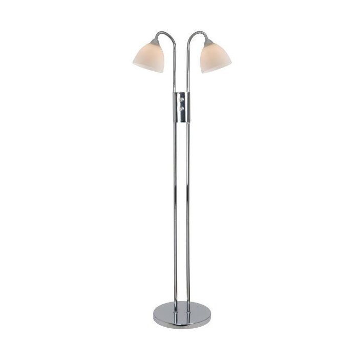 Nordlux Ray Double Floor Lamp 160 cm Chrome