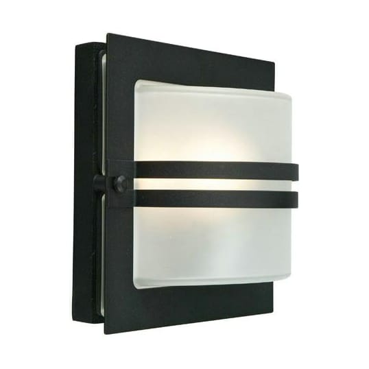 Bern opal wall lamp 24.5x24.5 cm - Black - Norlys