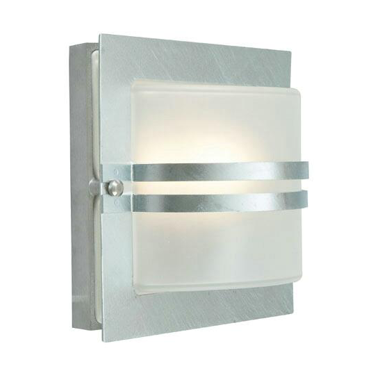 Norlys Bern opal wall lamp 24.5x24.5 cm Galvanized steel