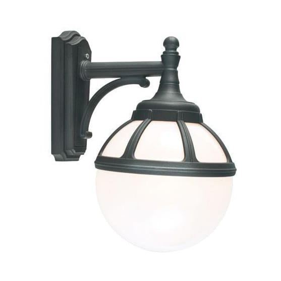 Bologna Opal Wall Lamp Downward Directed 41x32 cm - Black - Norlys