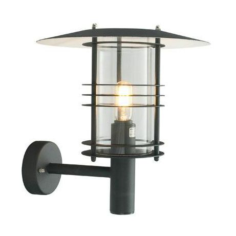 Norlys Stockholm large upward-facing wall lamp Ø39.5x38 cm Black