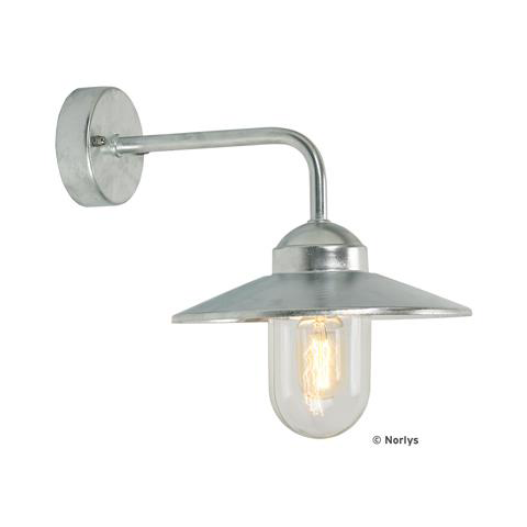 Norlys Vansbro Downward Wall Lamp 33.5x27 cm Galvanized steel