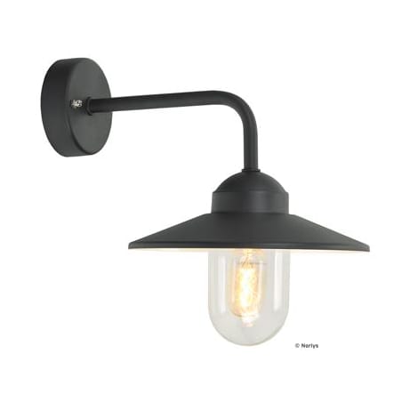 Vansbro nedåtriktad vägglampa 33,5x27 cm - Svart - Norlys