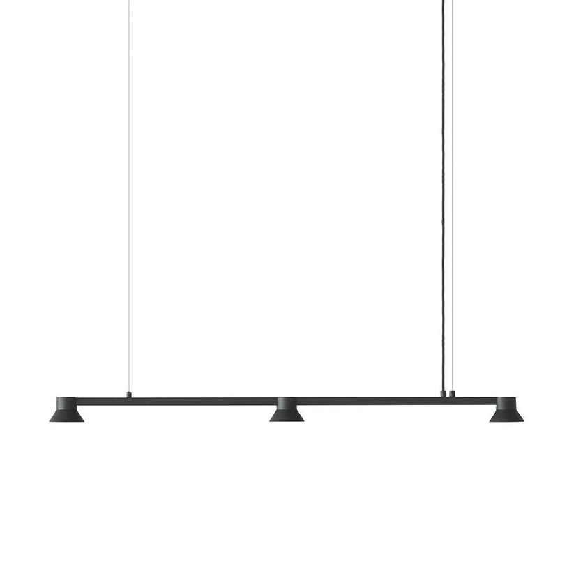 Normann Copenhagen Hat ceiling lamp linear small Black