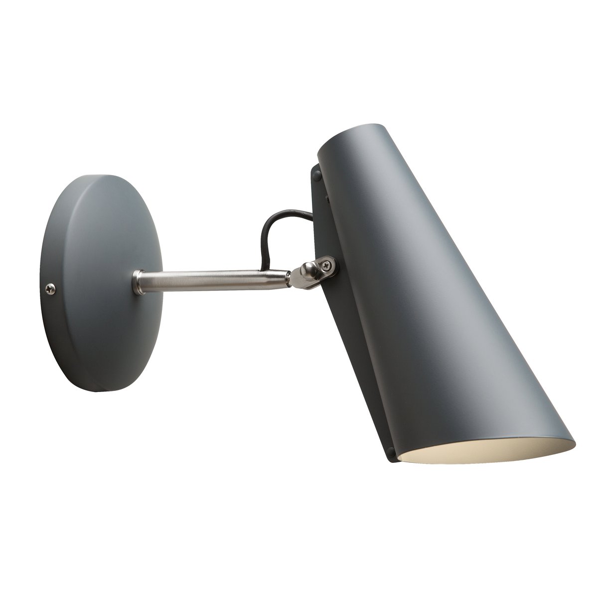 Northern Birdy wall lamp short Matte grey