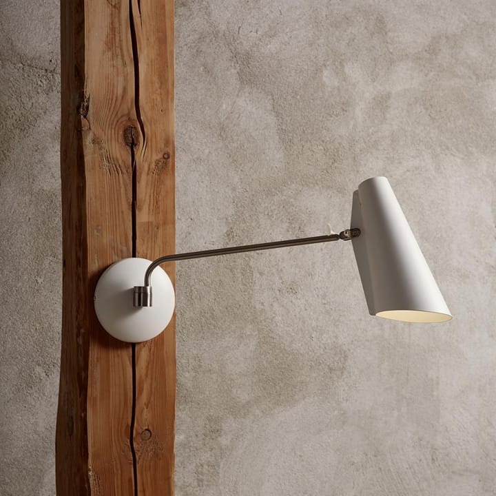 Birdy wall lamp, White-metallic Northern