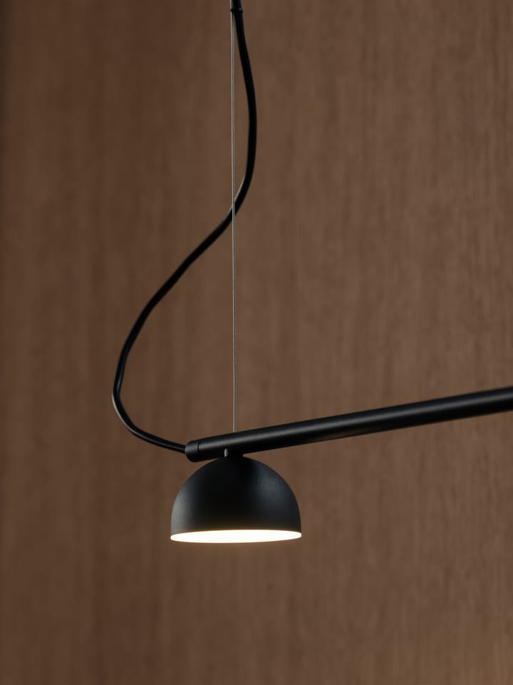 Blush Rail 3 ceiling light, Matt black Northern