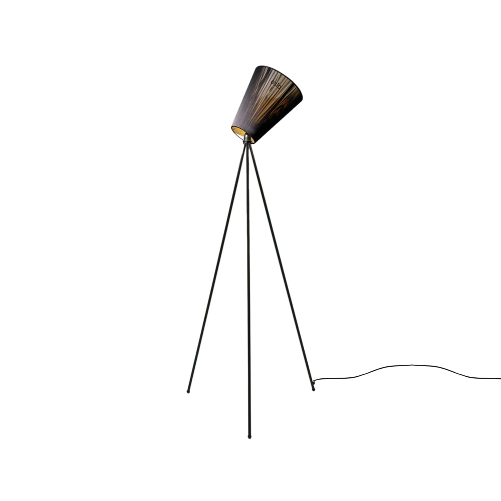 Northern Oslo Wood Floor lamp Black, matte black stand