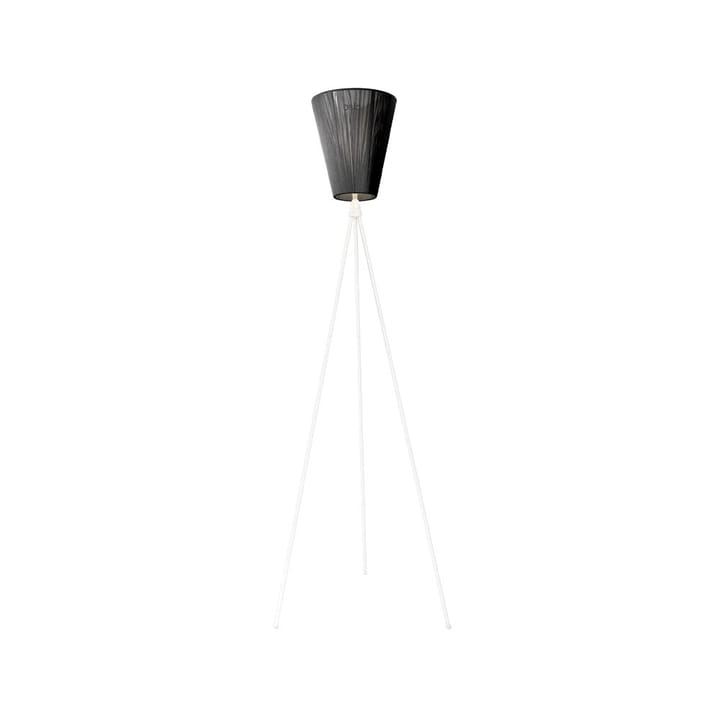 Oslo Wood Floor lamp, Black, matte white stand Northern