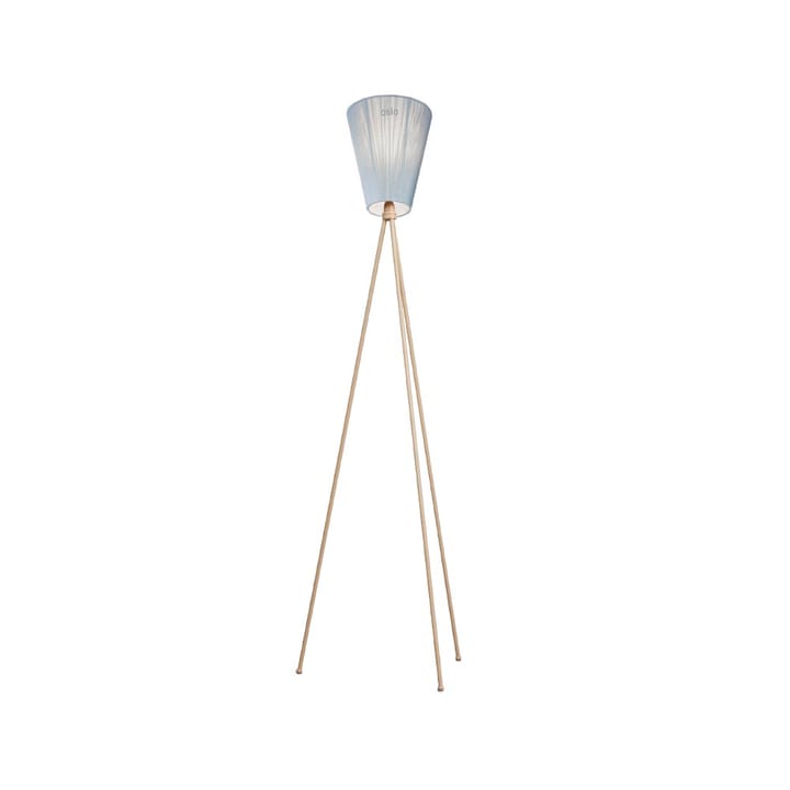 Oslo Wood Floor lamp, Light blue, beige stand Northern