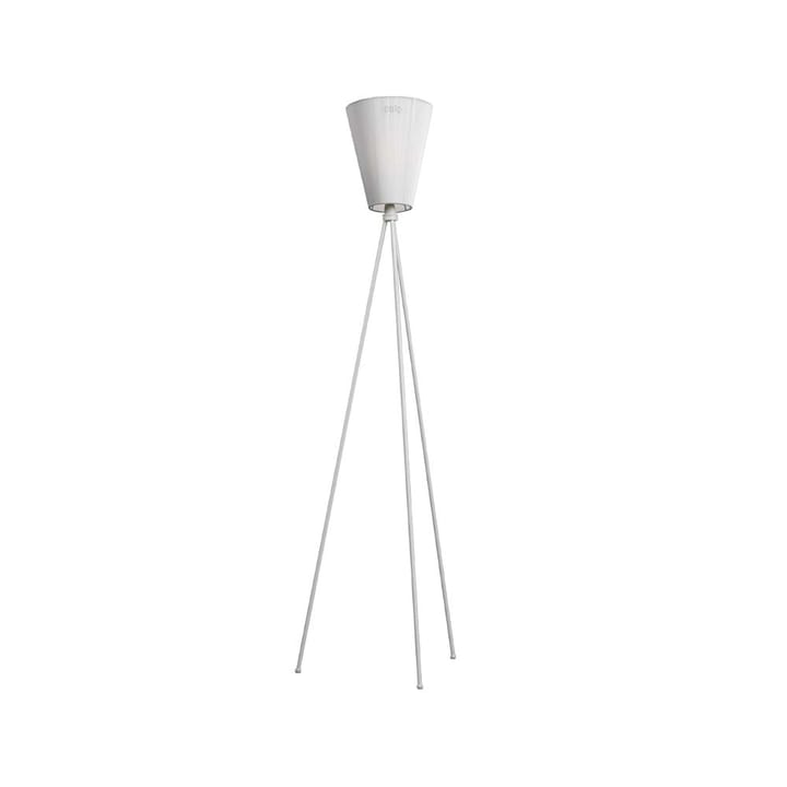 Oslo Wood Floor lamp, White, light grey stand Northern