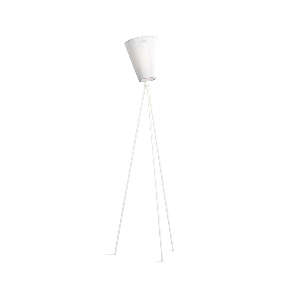 Northern Oslo Wood Floor lamp White, matte white stand