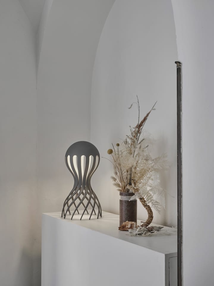 Cirrata table lamp 44.4 cm, Grey Oblure