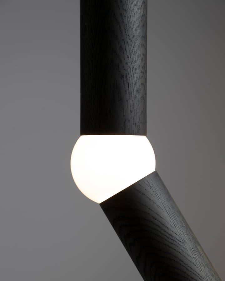 Lightbone floor lamp 124.3 cm, Black oak Oblure