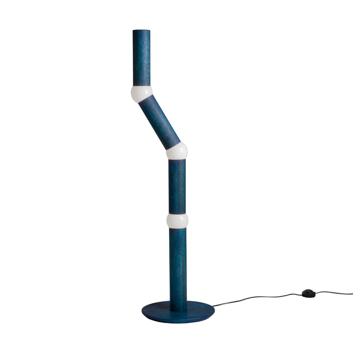 Lightbone floor lamp 124.3 cm, Blue oak Oblure