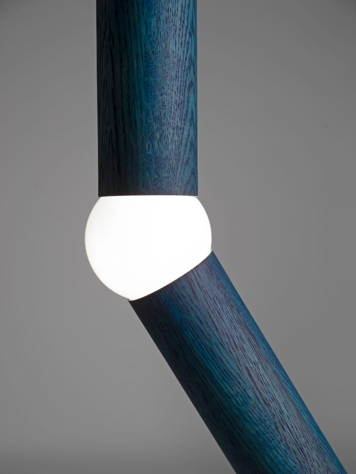 Lightbone floor lamp 124.3 cm, Blue oak Oblure