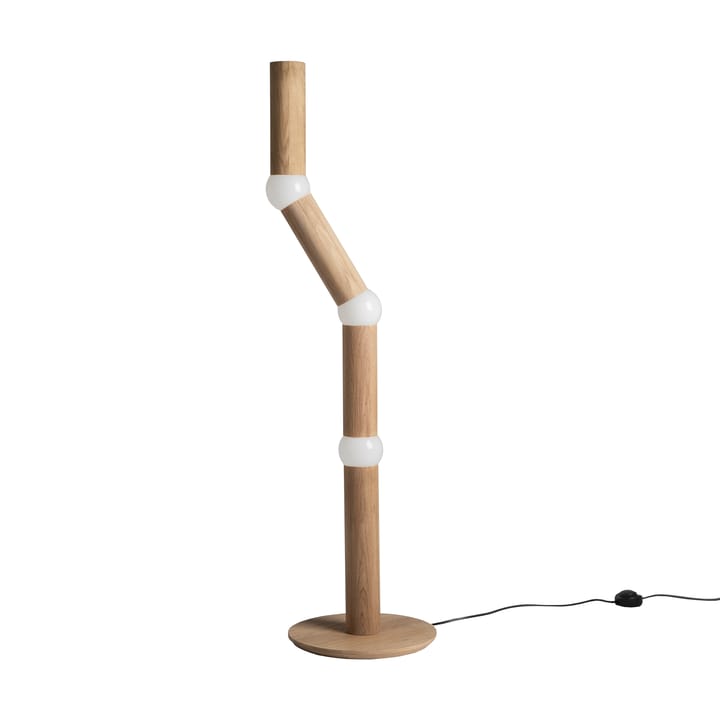 Lightbone floor lamp 124.3 cm, Natural oak Oblure