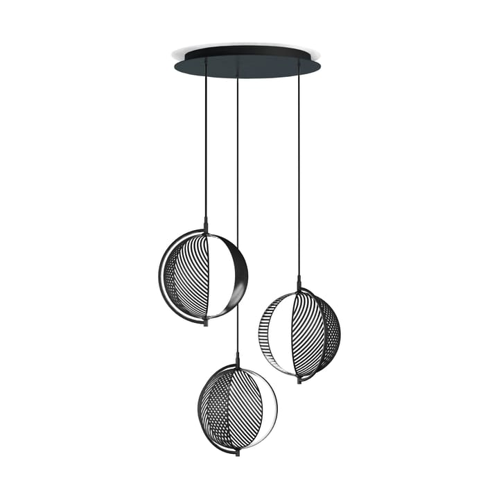 Mondo triplette pendant, Black Oblure