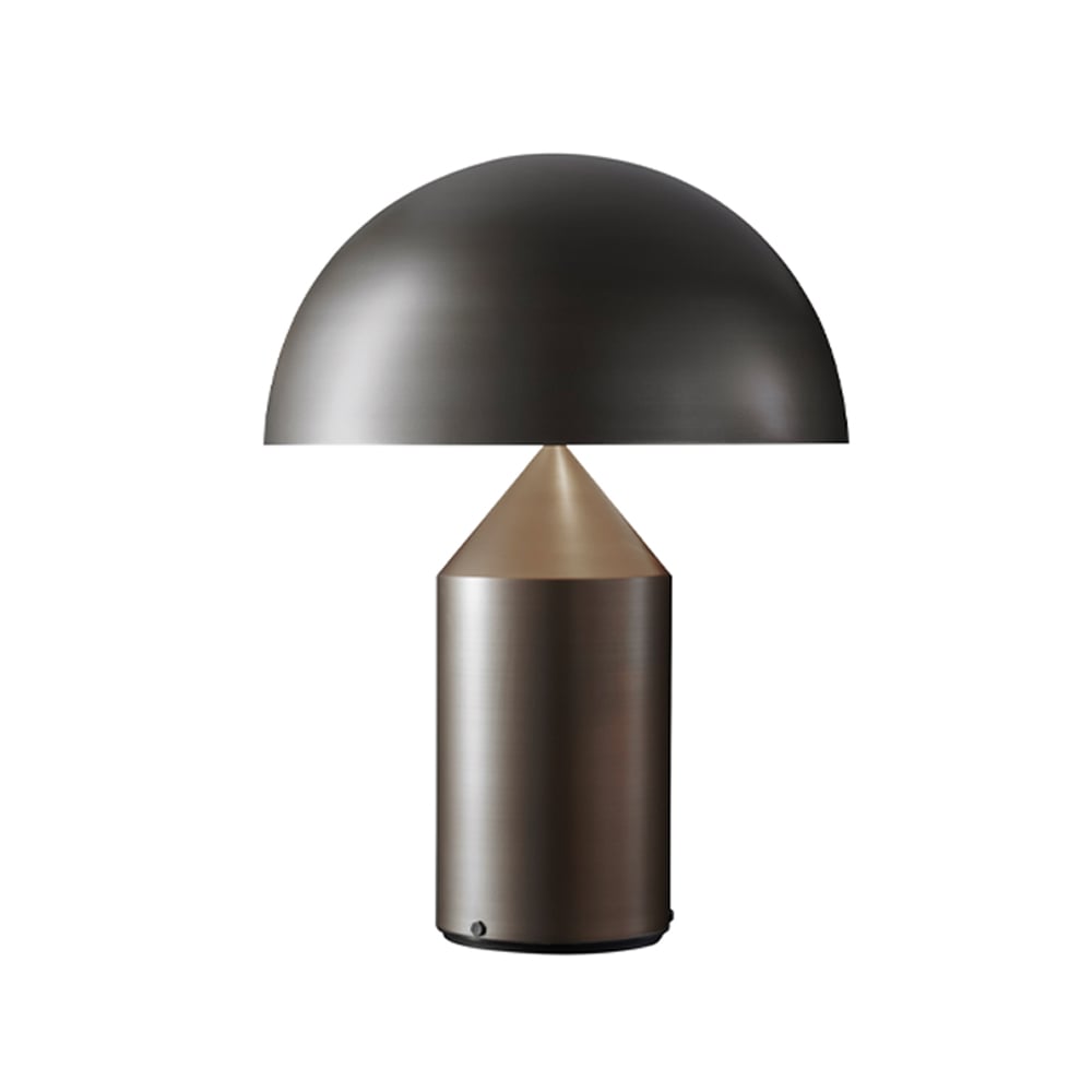 Oluce Atollo large 233 tables/floor lamp metal Satin bronze, large