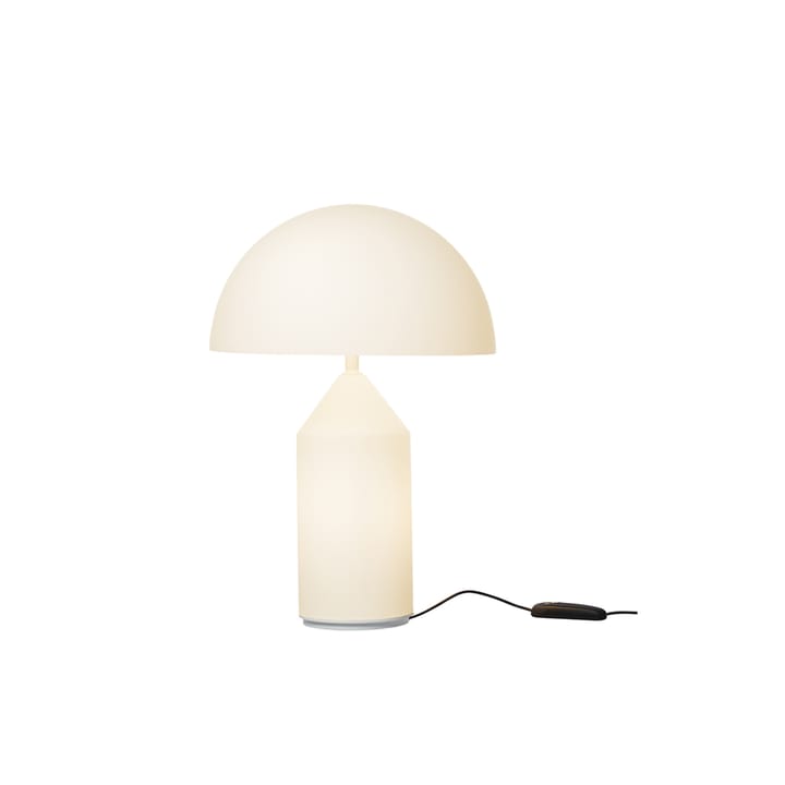 Atollo medium 237 table lamp glass, Opal, medium Oluce