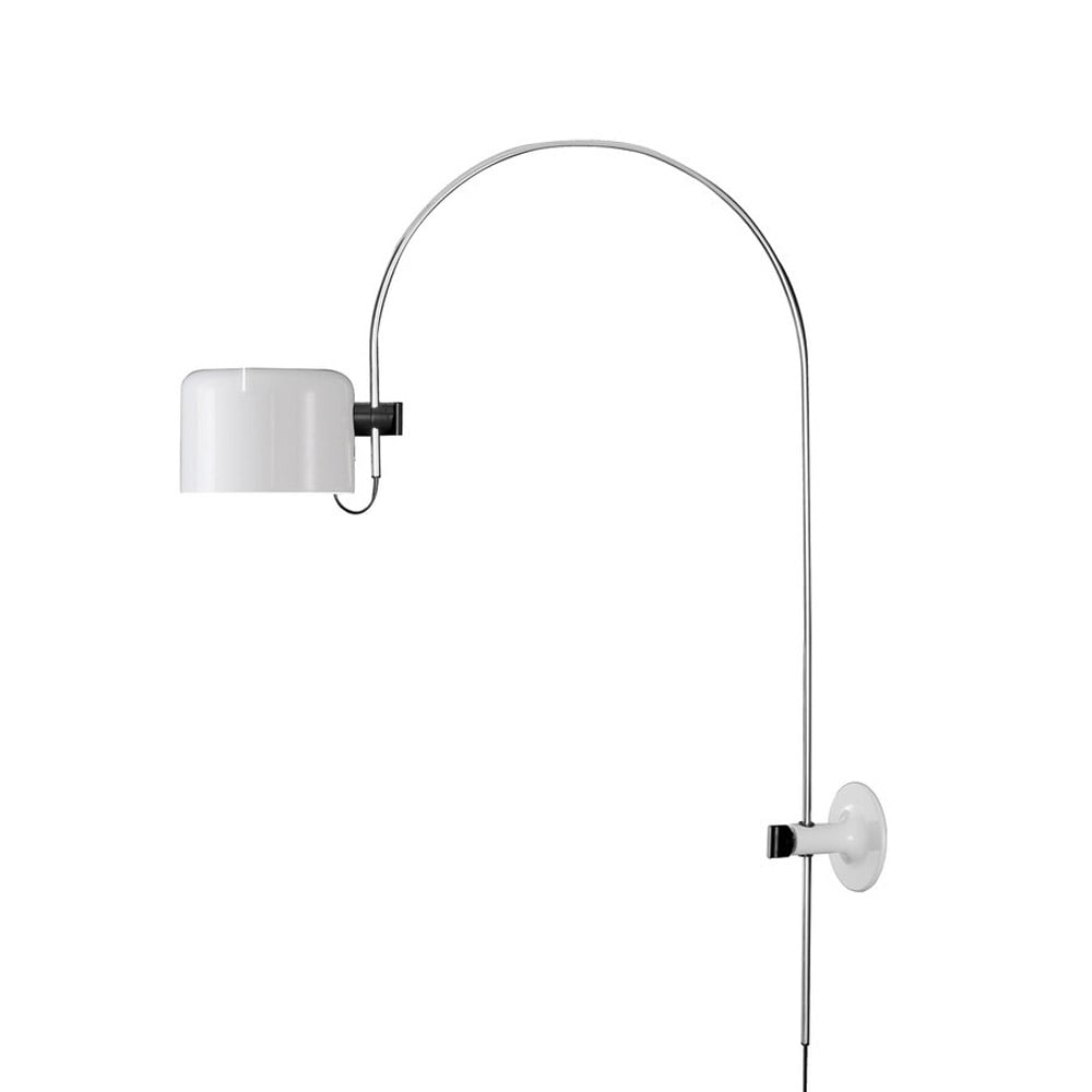 Oluce Coupé 1158 wall lamp White, chrome stand