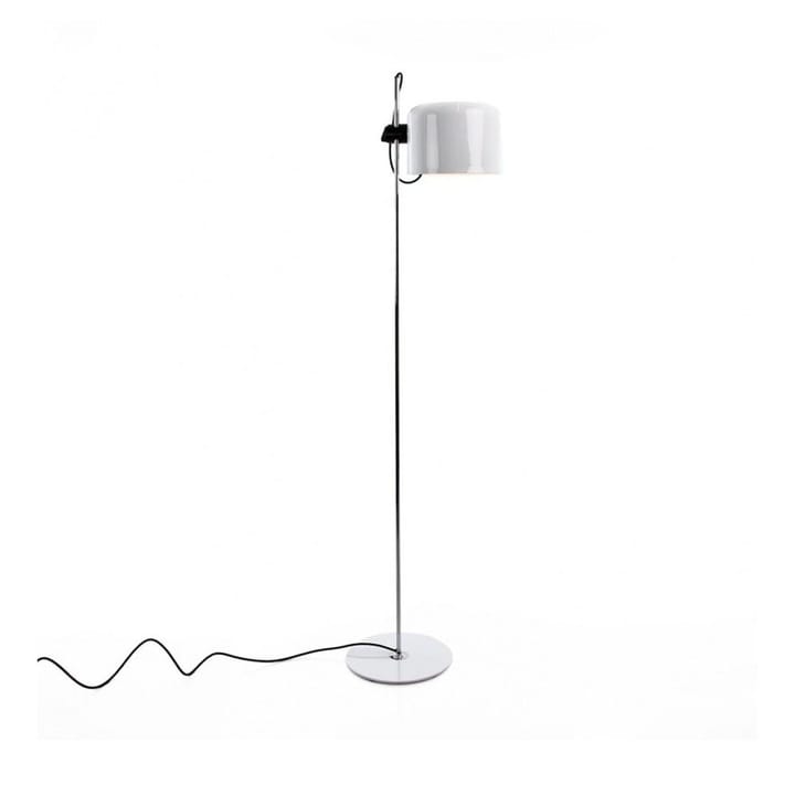 Coupé 3321 floor lamp, White, chrome stand Oluce