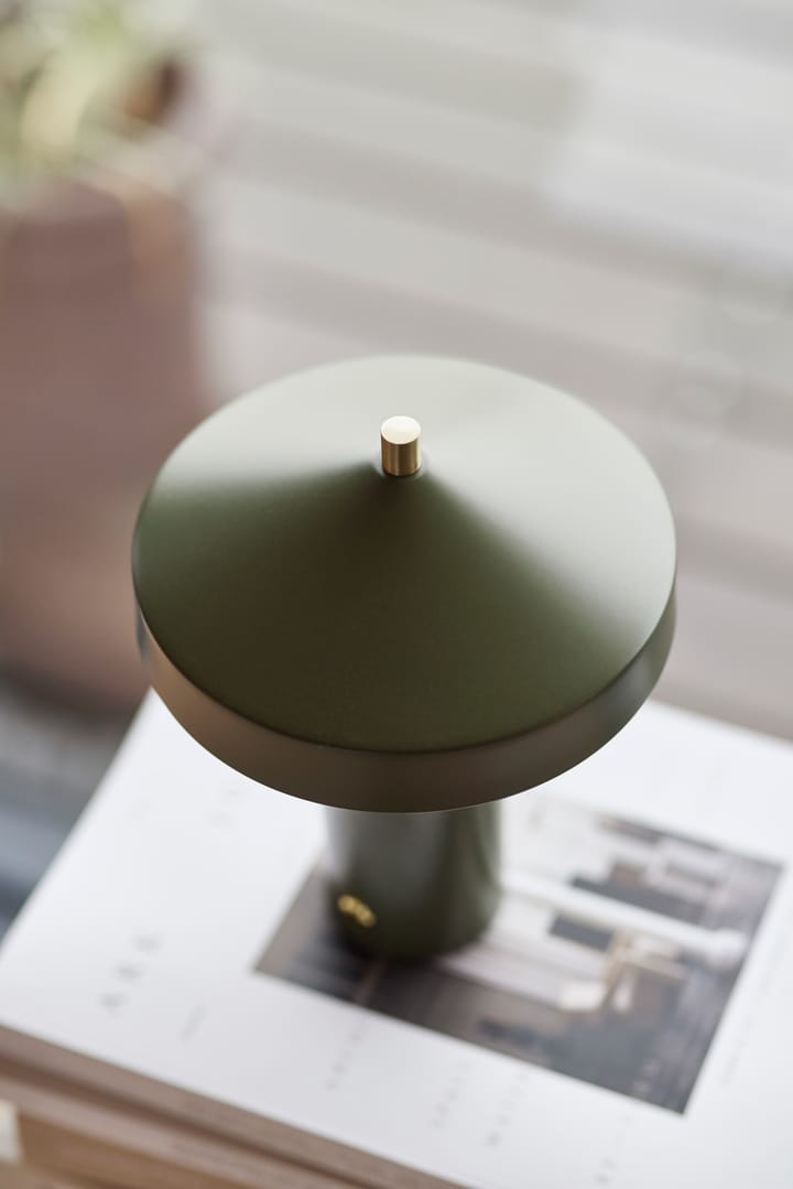 Hatto table lamp 24.5 cm, Olive OYOY