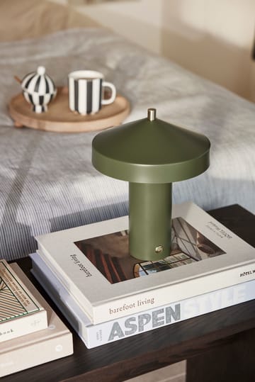 Hatto table lamp 24.5 cm - Olive - OYOY