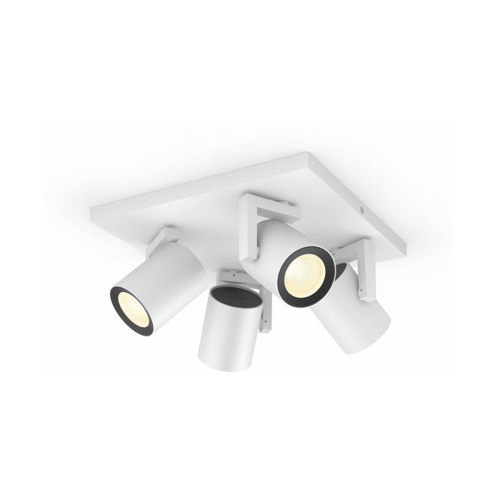 Philips Hue Argenta ceiling lamp 4-spot 29.3x29.3 cm White