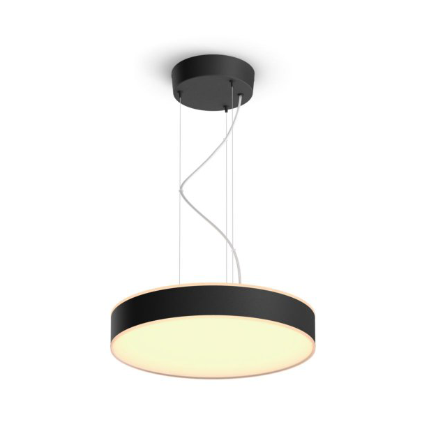 Philips Hue Enrave Hue ceiling lamp flush Ø42.5 cm Black