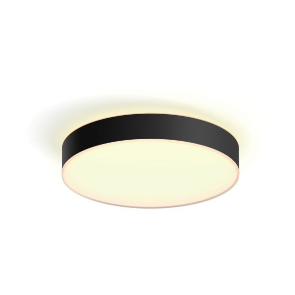 Philips Hue Enrave L Hue Ceiling Lamp Flush Mount Ø42.5x8.4 cm Black