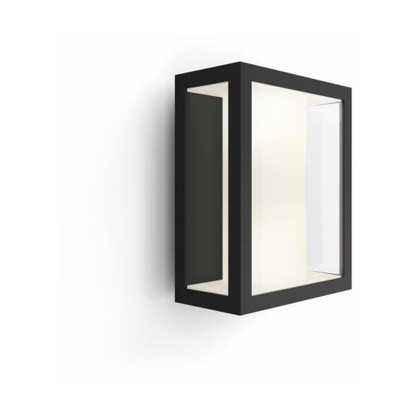 Impress facade lighting 29.5x23.6 cm, Black Philips Hue