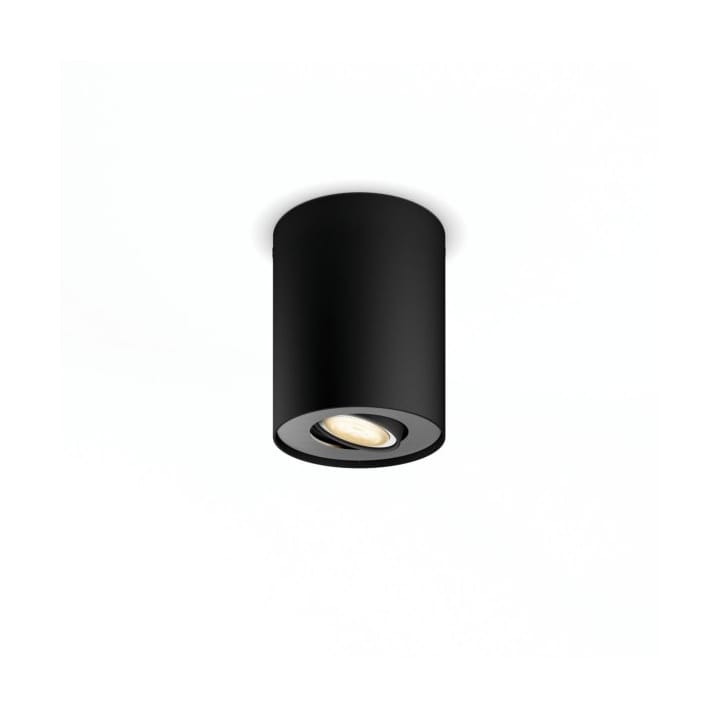 Pillar Hue pillar enkel takspotlight Ø10,3 cm, Svart Philips Hue