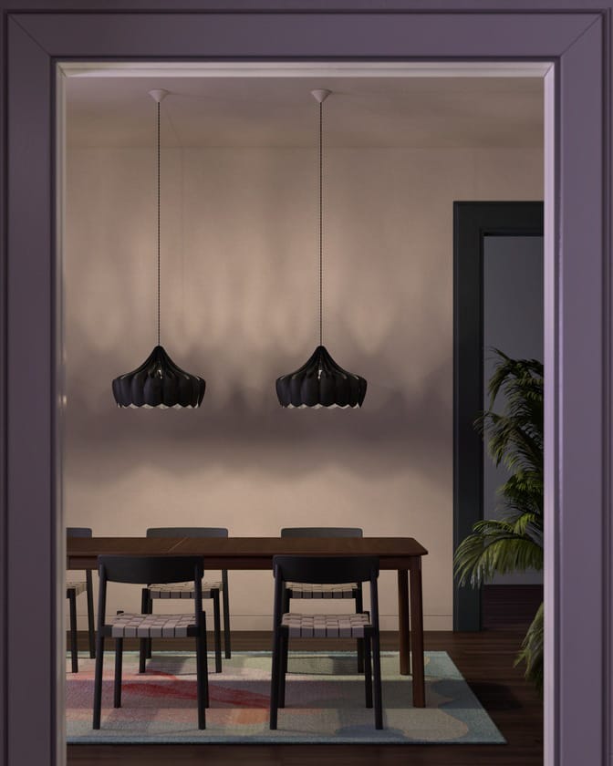 Pioni pendant lamp S Ø38 cm, Black Pilke