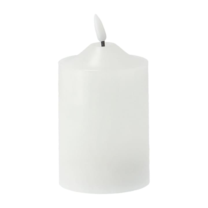 Bright block candle  LED 15 cm, White Scandi Essentials