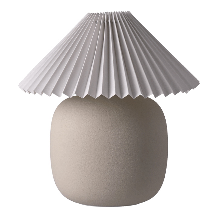 Boulder bordslampa 29 cm beige-pleated white - undefined - Scandi Living