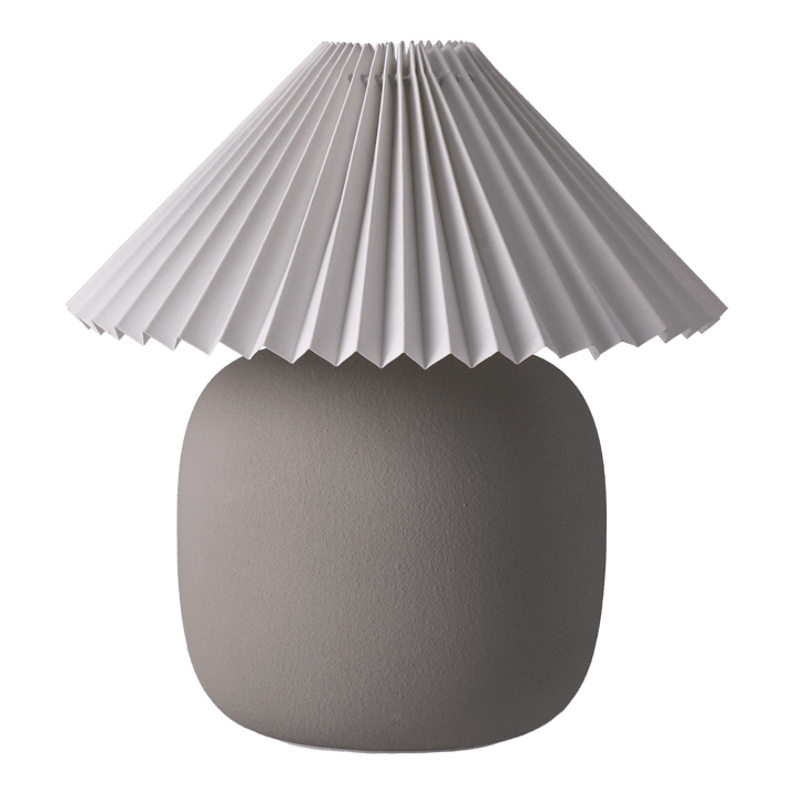 Boulder bordslampa 29 cm grey-pleated white, Lampfot Scandi Living