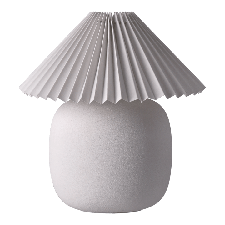 Boulder bordslampa 29 cm white-pleated white,  Scandi Living