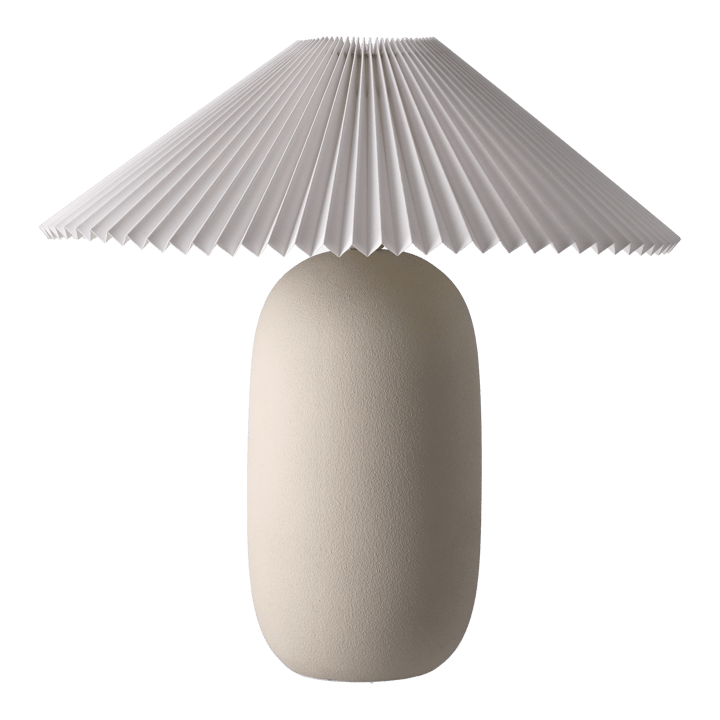 Boulder bordslampa 48 cm beige-pleated white, Lampfot Scandi Living