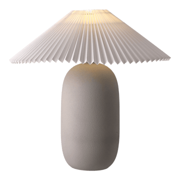 Boulder bordslampa 48 cm grey-pleated white - Lampfot - Scandi Living