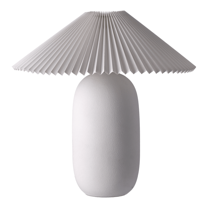 Boulder bordslampa 48 cm white-pleated white, Lampfot Scandi Living