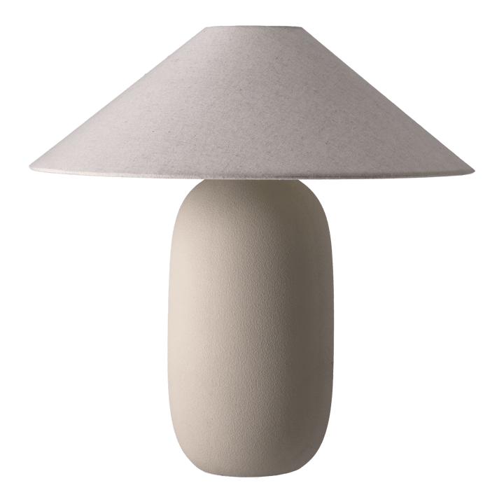 Boulder table lamp 48 cm beige-nature, Lamp base Scandi Living