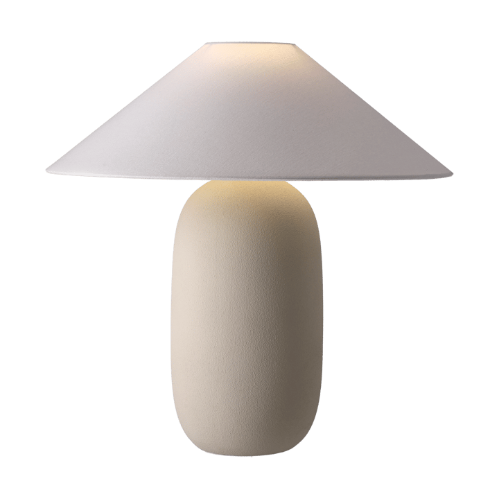 Boulder table lamp 48 cm beige-white, Lamp base Scandi Living